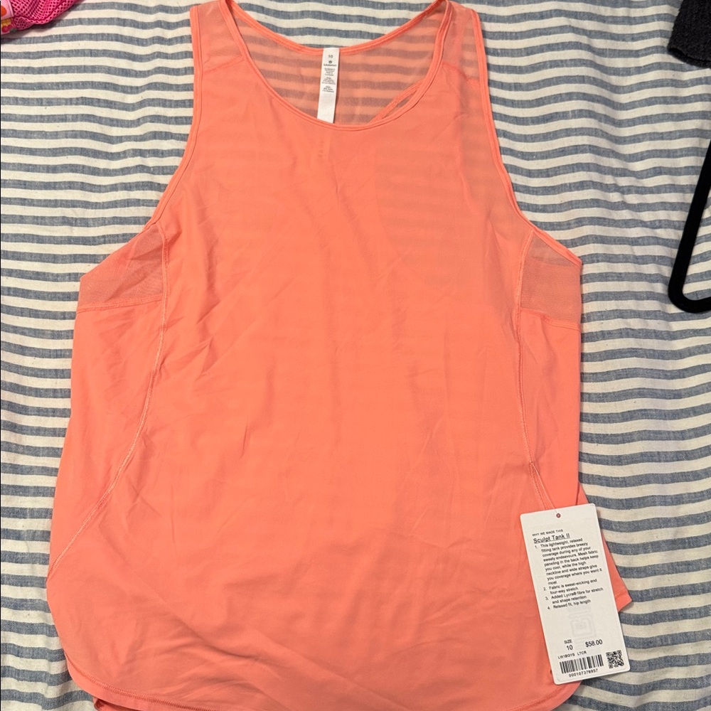 Lululemon Coral Sculpt Tank II